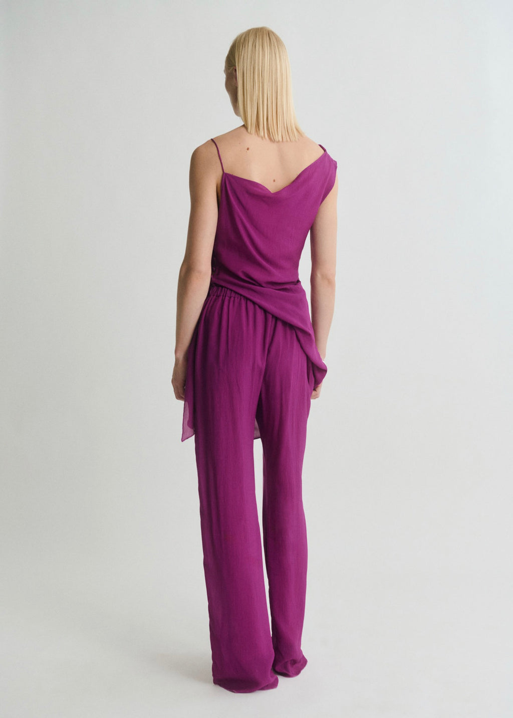Pantalon Droit Fluide - Purple
