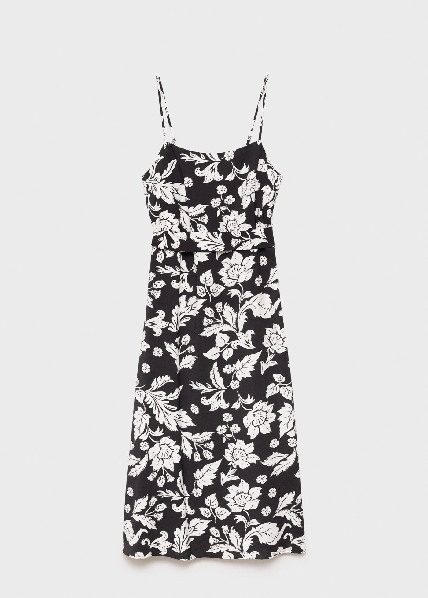 Robe Bretelles À Fleurs