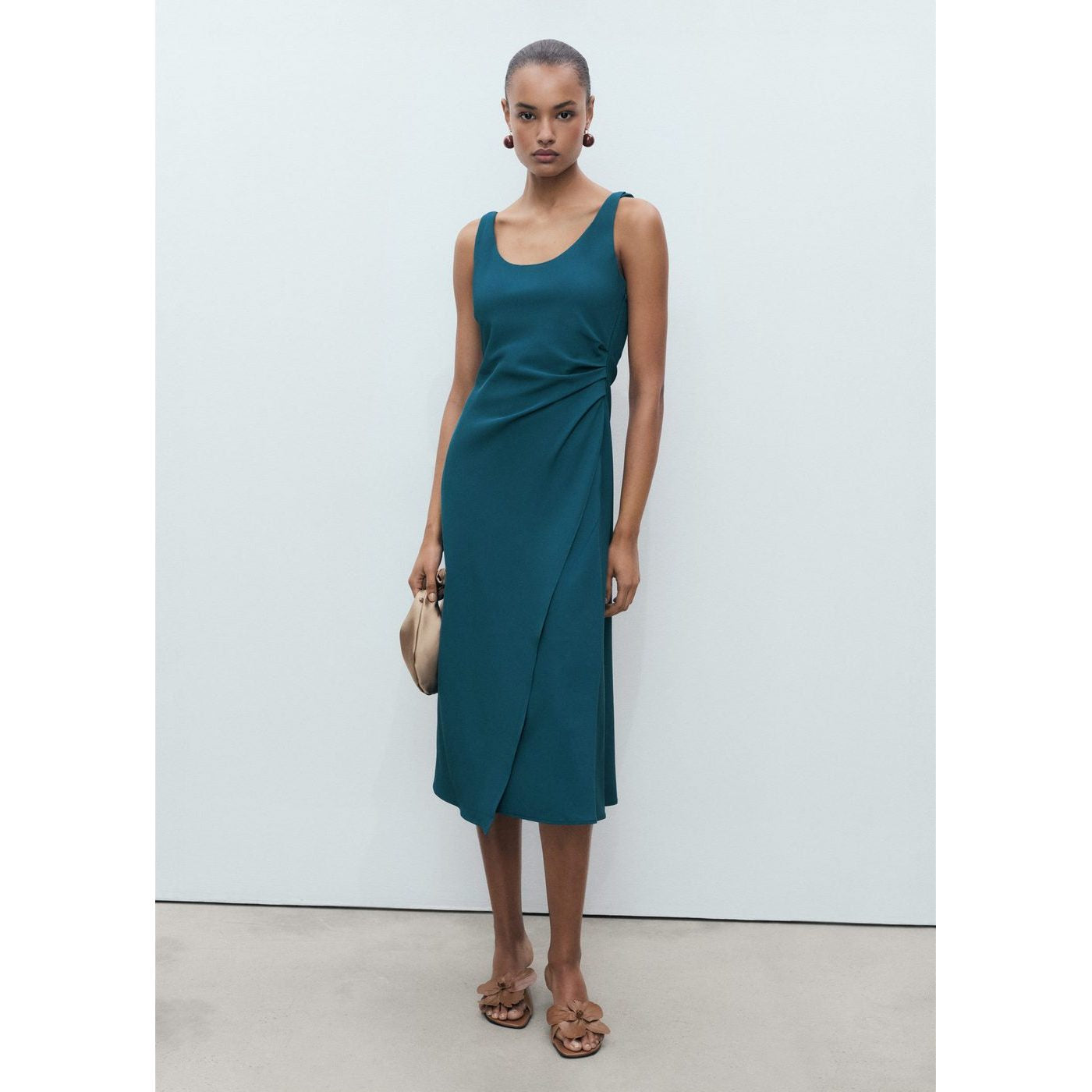 Aqua Dress - Petrol Blue