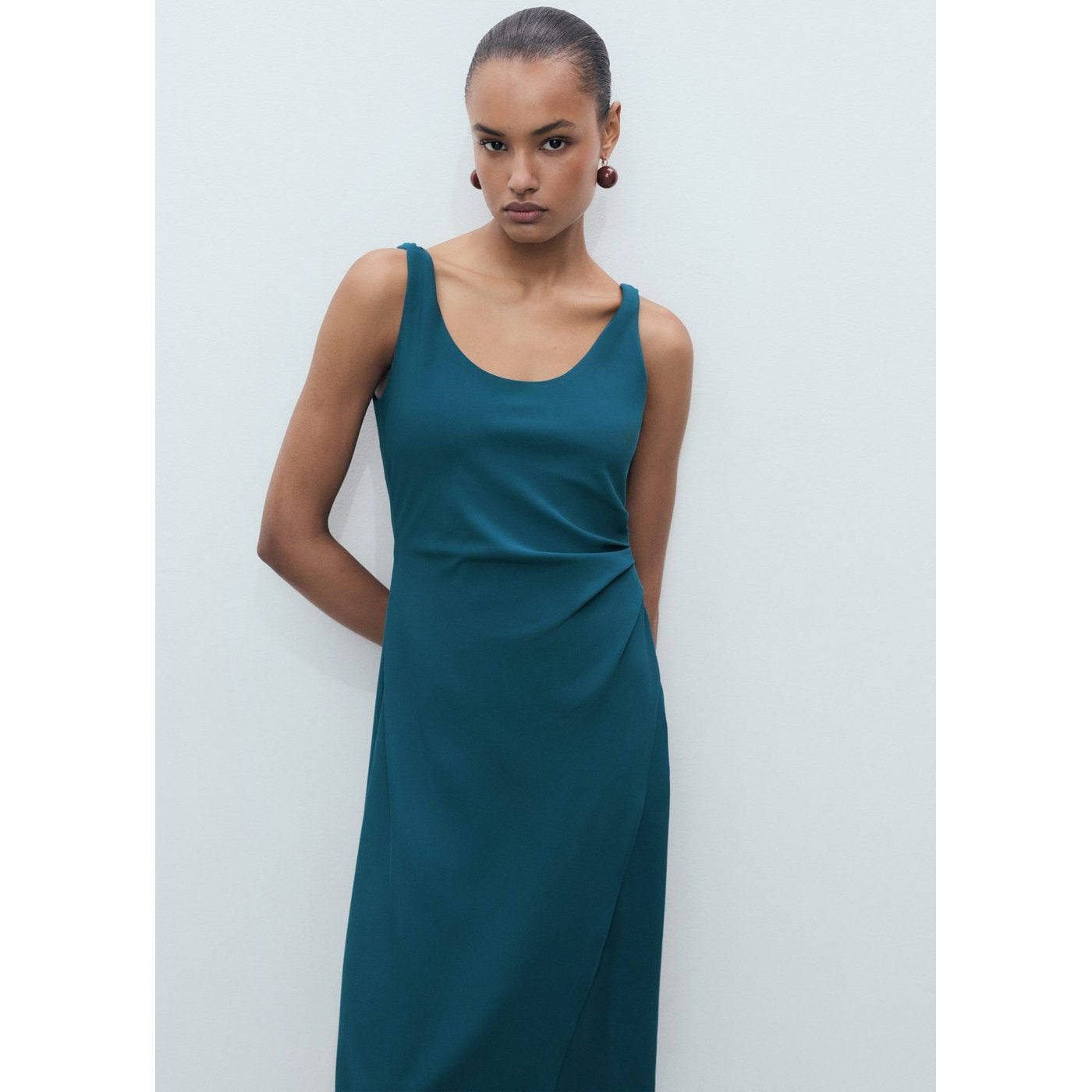 Aqua Dress - Petrol Blue