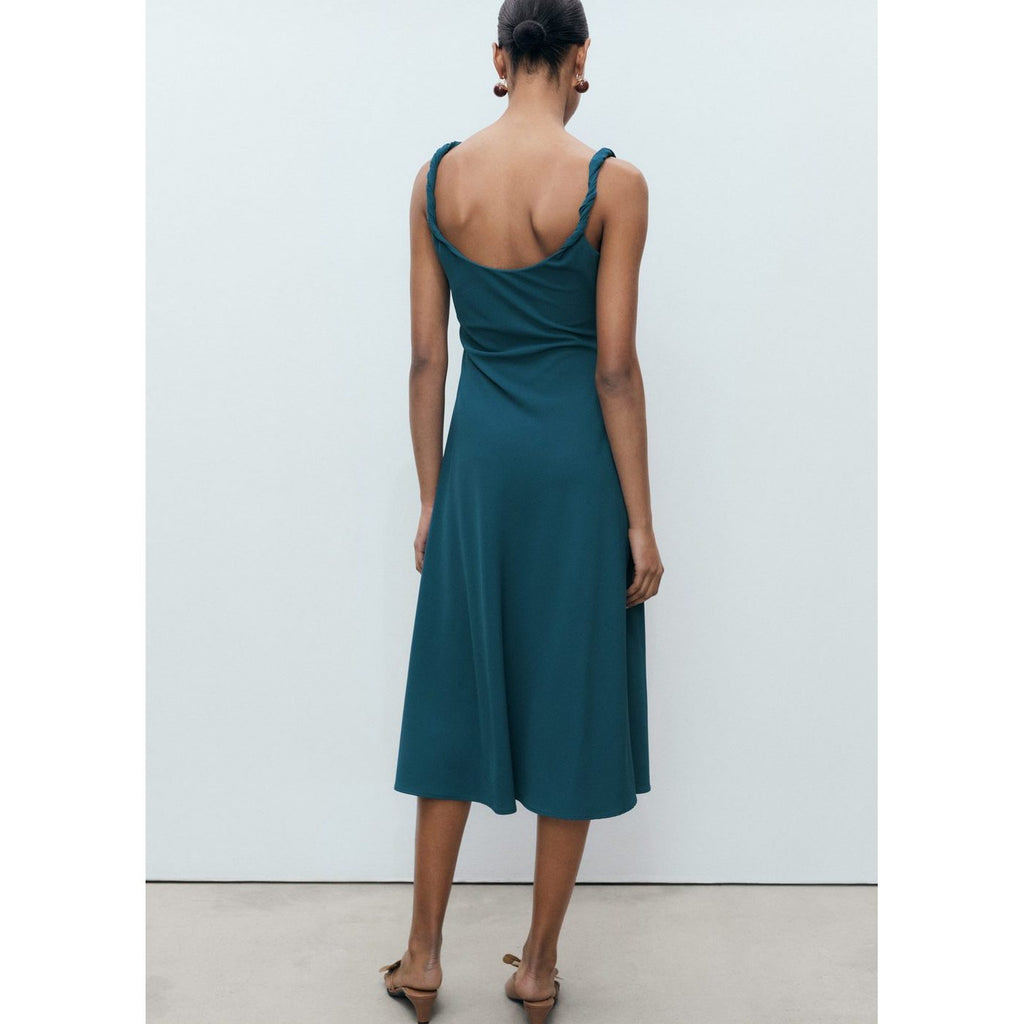 Aqua Dress - Petrol Blue