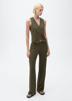 Pantalon Droit Maille