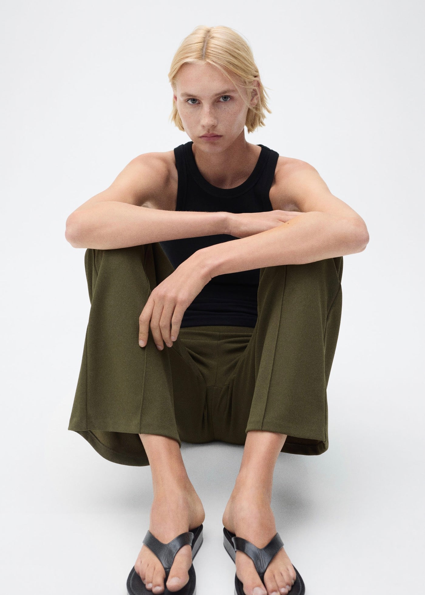 Pantalon Droit Maille