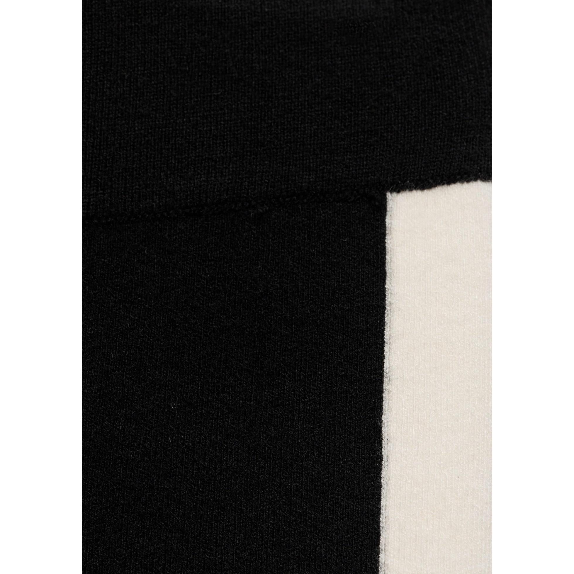 Pantalon Maille Rayure Contrastante - Black