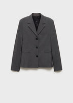 Blazer Costume Droit À Boutons