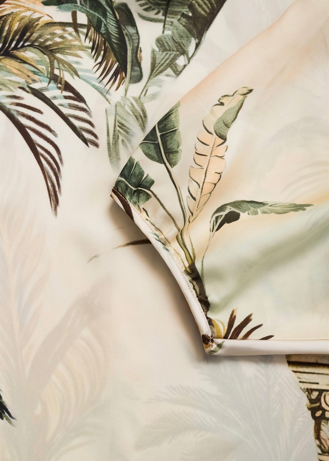 Cape Drapée Imprimé Tropical