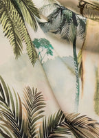 Cape Drapée Imprimé Tropical