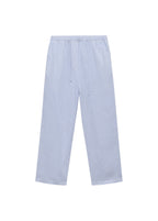 Straight Linen Trousers - Sky Blue