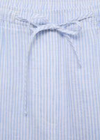 Straight Linen Trousers - Sky Blue