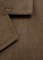 Blazer Crop En Lin Mélangé