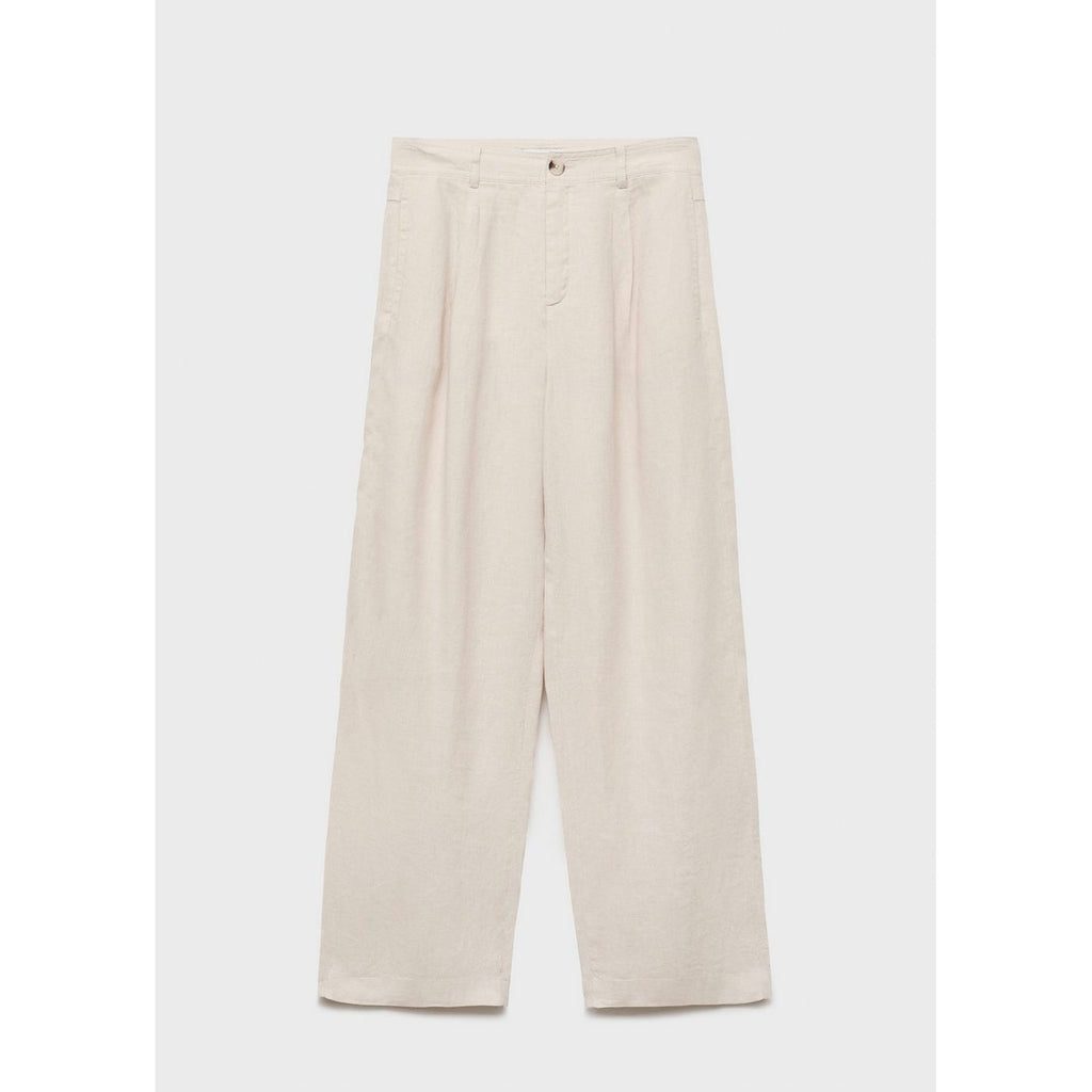 Pantalon Lin Bouton Écaille