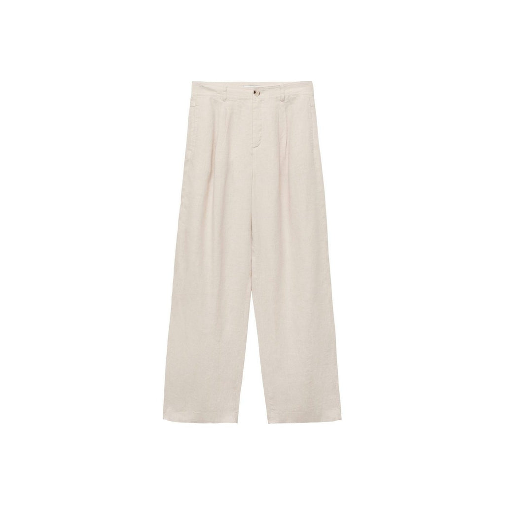 Pantalon Lin Bouton Écaille
