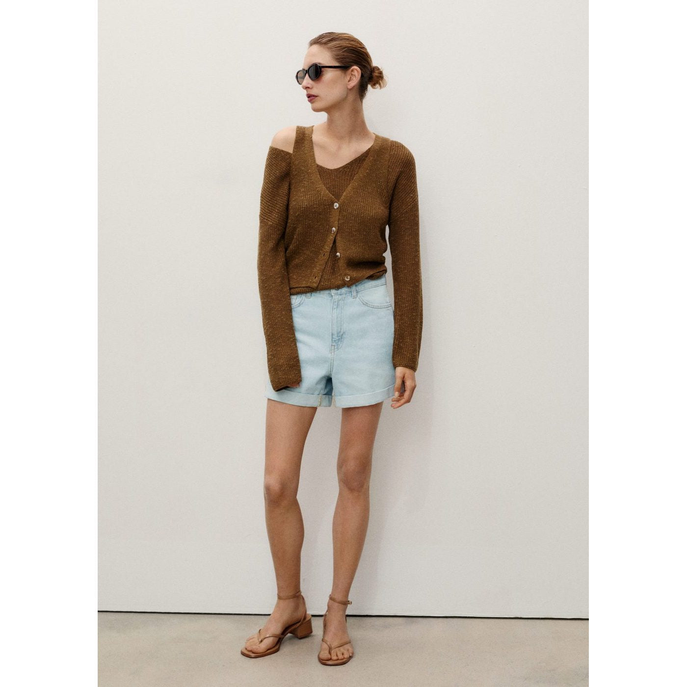 Mom Shorts - Light Blue