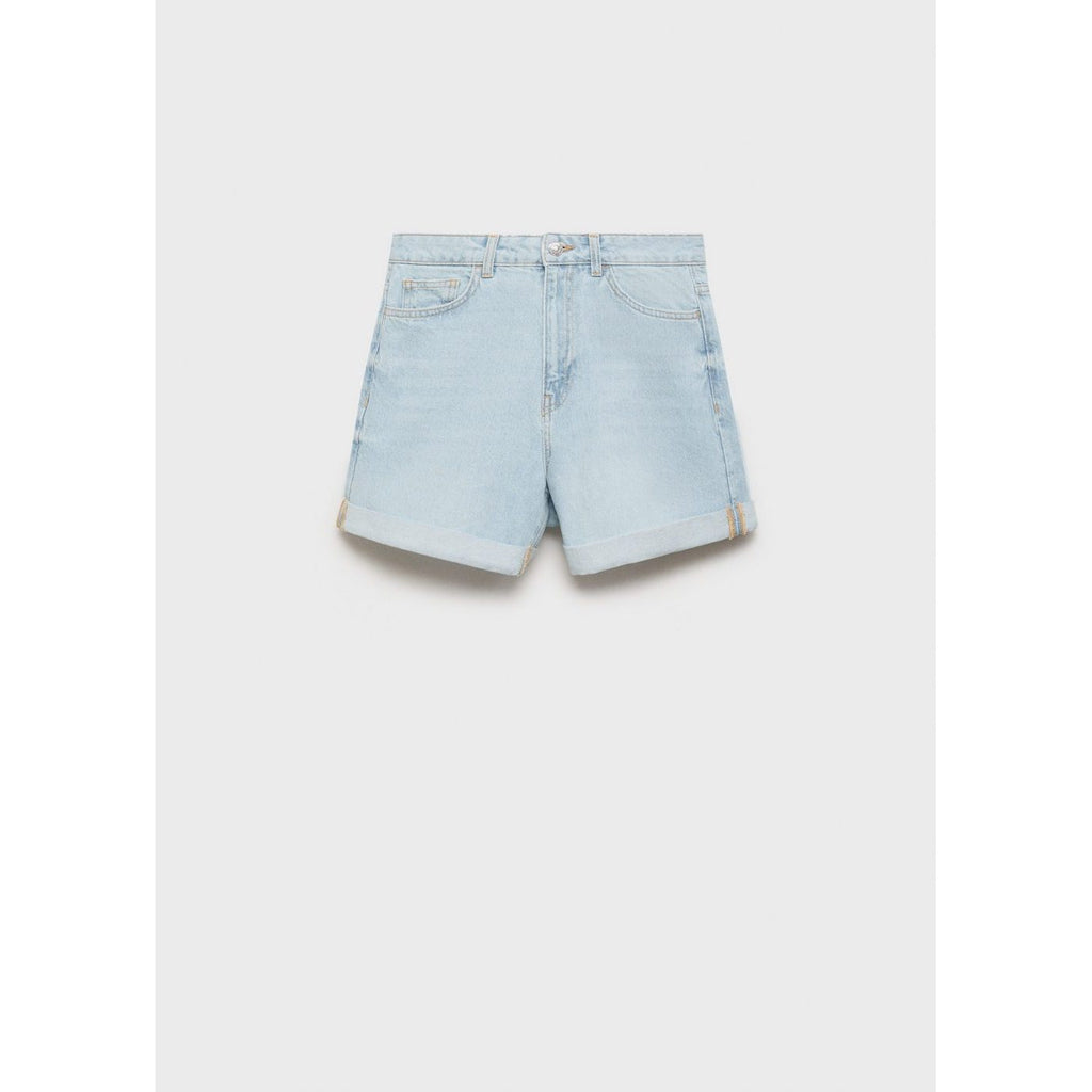Mom Shorts - Light Blue