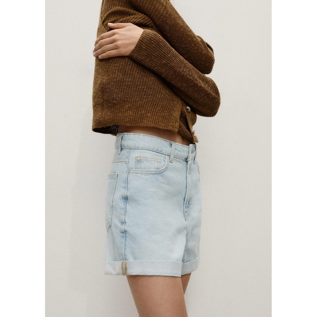 Mom Shorts - Light Blue