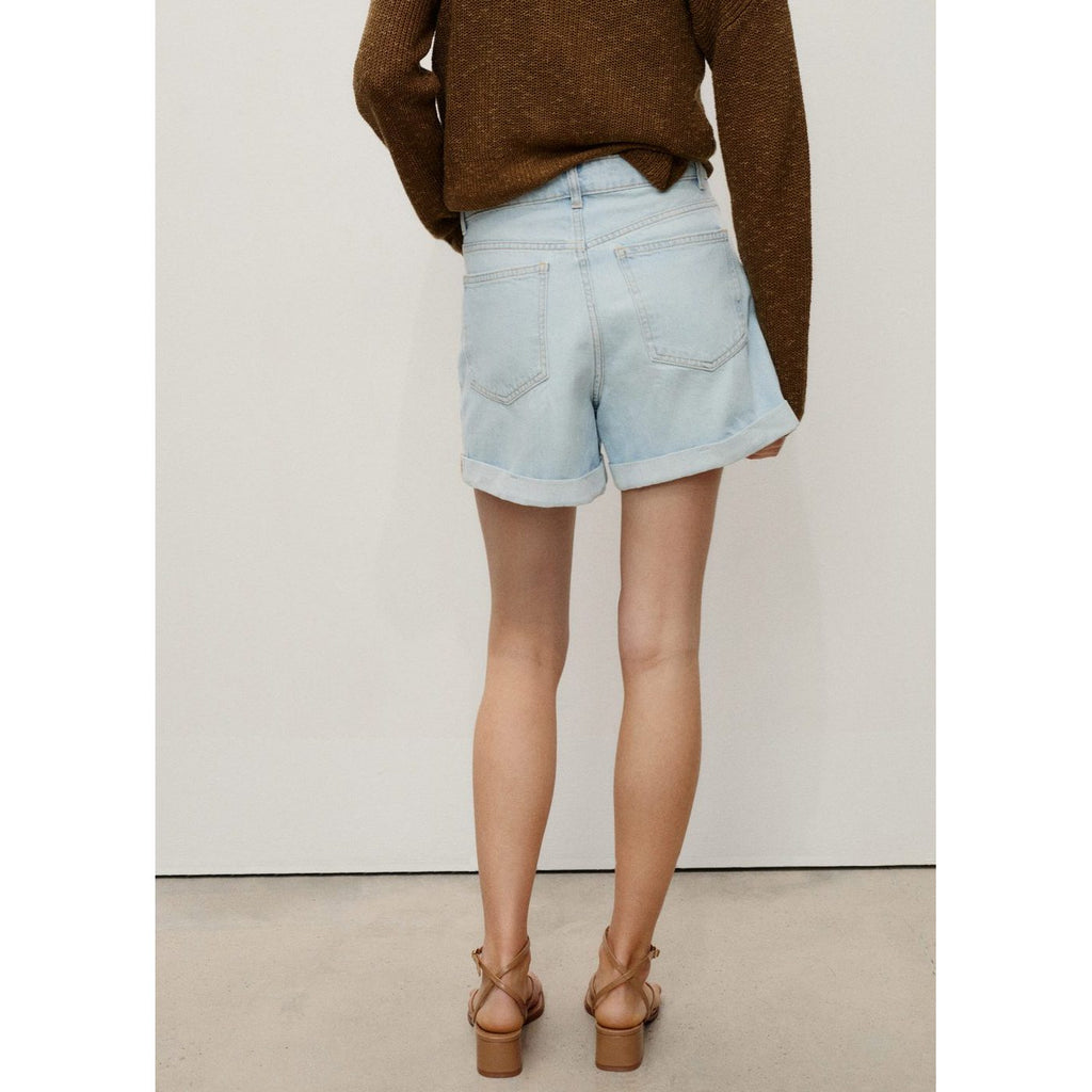 Mom Shorts - Light Blue