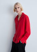 Fluid Lyocell Shirt - Red