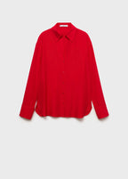 Fluid Lyocell Shirt - Red