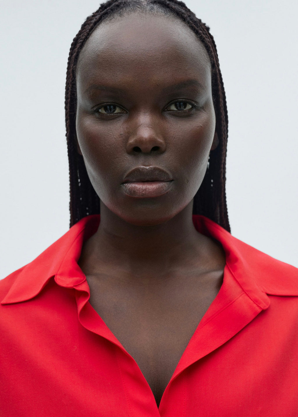 Fluid Lyocell Shirt - Red