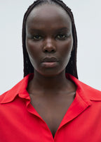 Fluid Lyocell Shirt - Red