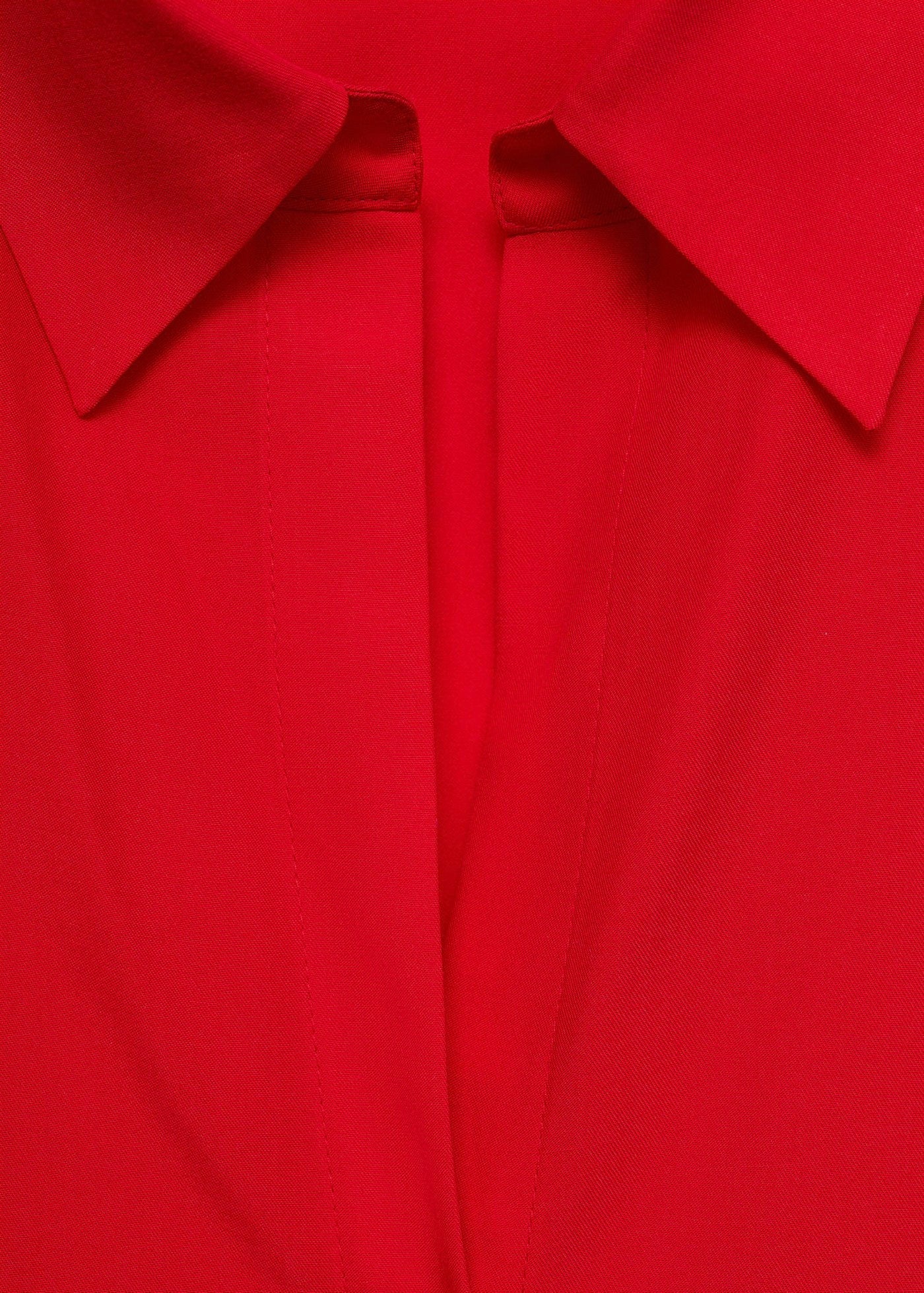 Fluid Lyocell Shirt - Red
