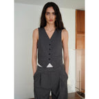 Gilet Costume Ceinture Réglable - Grey