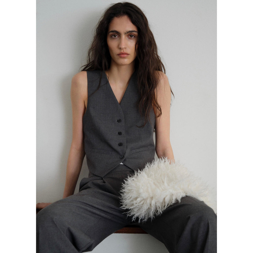 Gilet Costume Ceinture Réglable - Grey