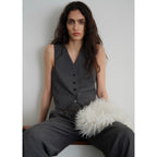 Gilet Costume Ceinture Réglable - Grey