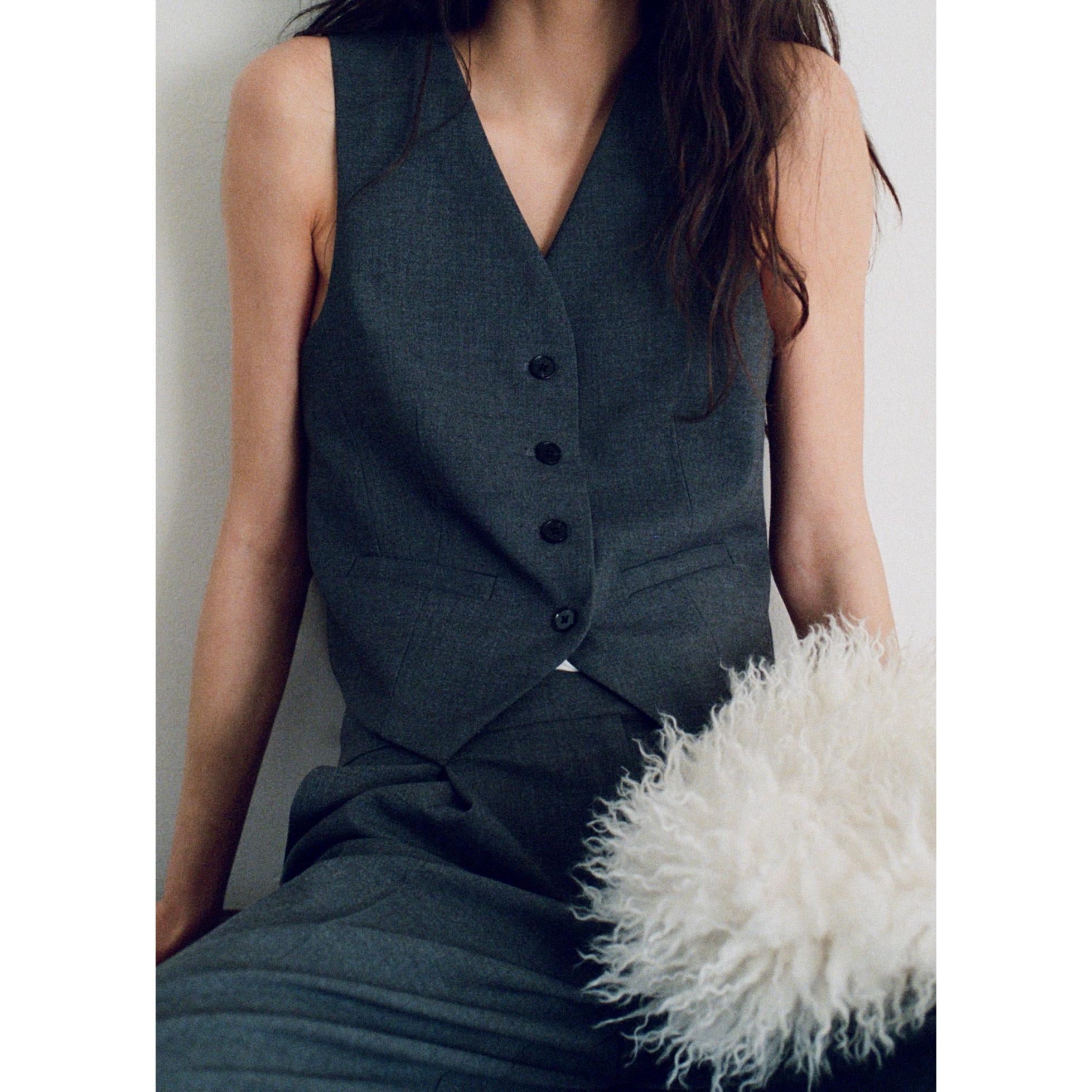 Gilet Costume Ceinture Réglable - Grey