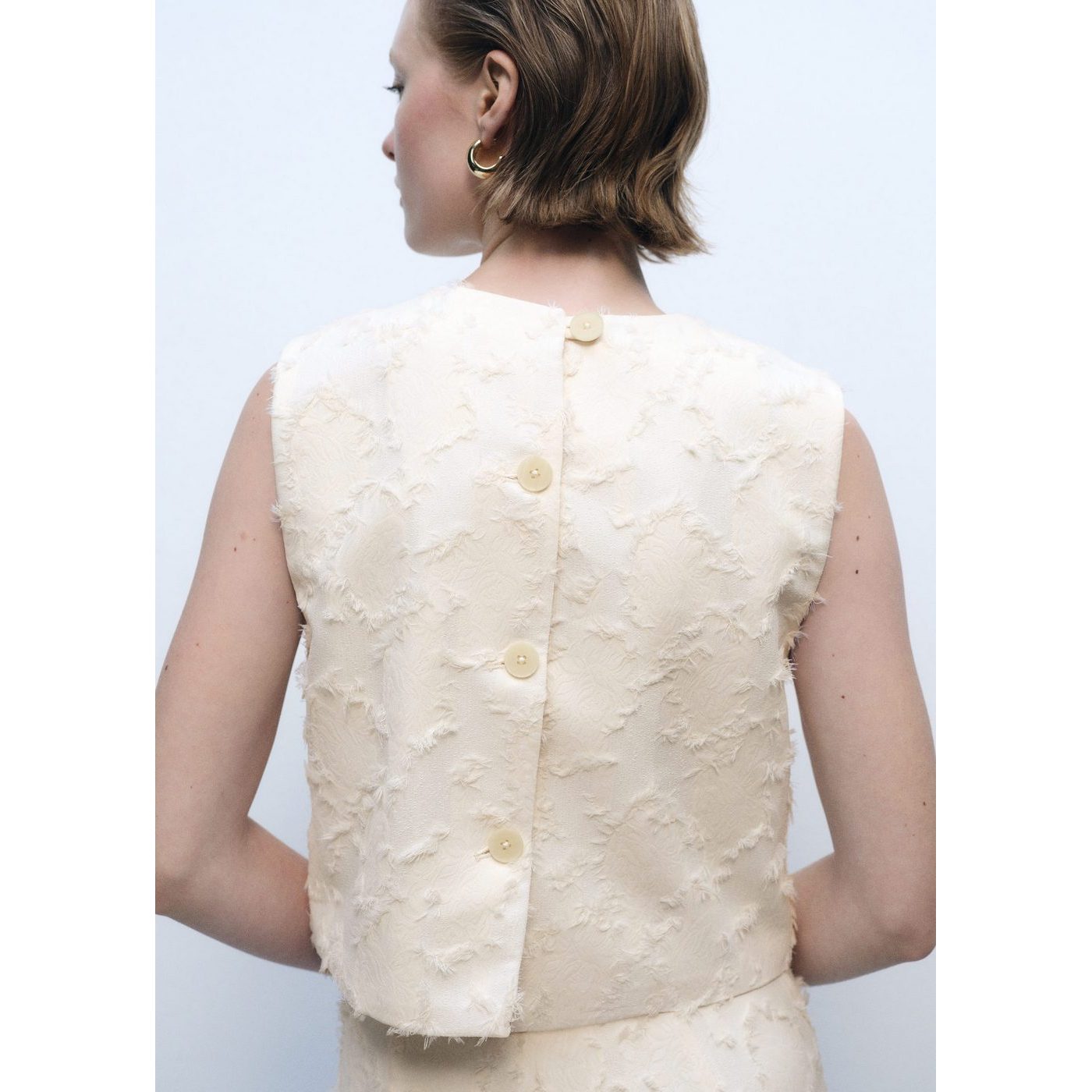 Top Floc - Blanco roto
