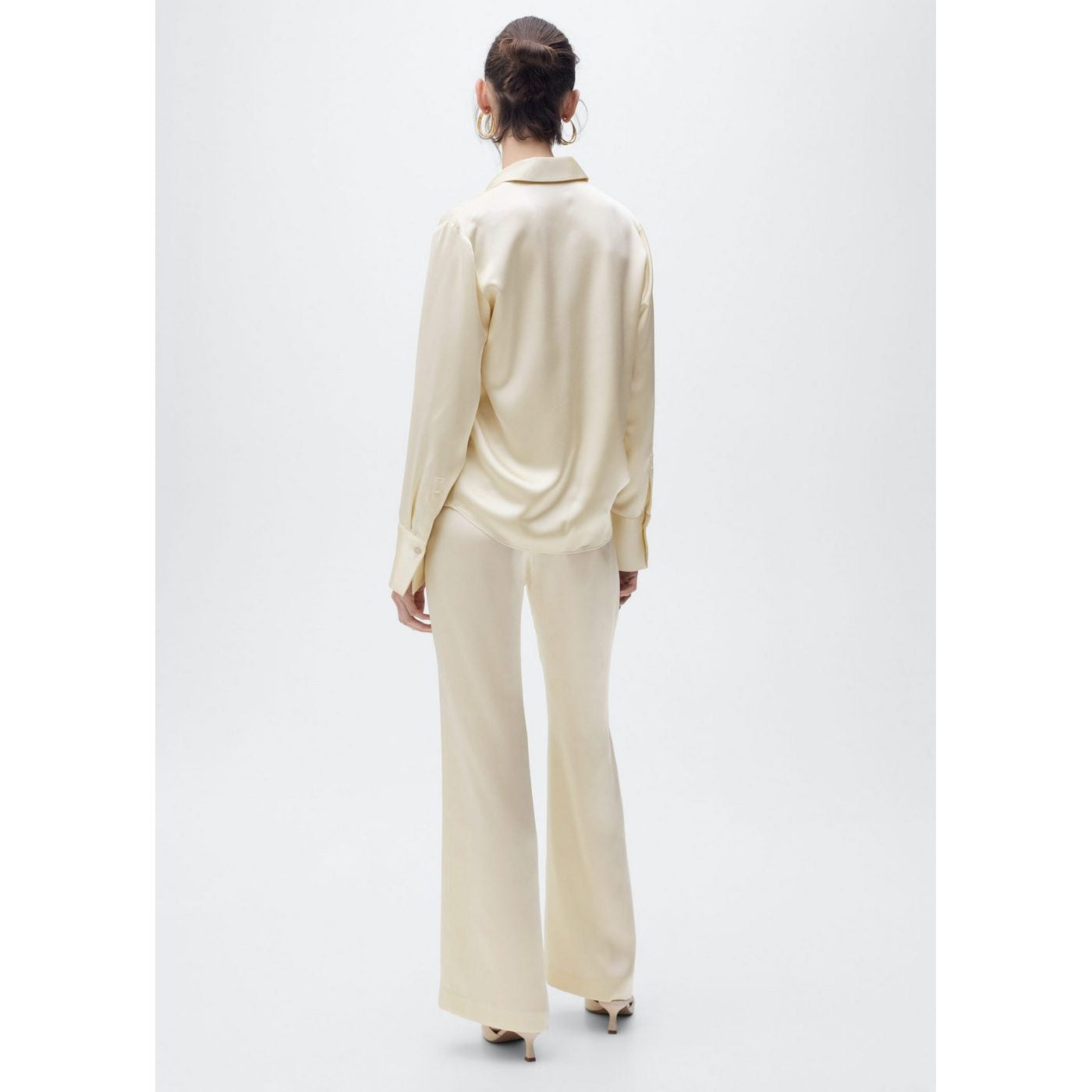 Pantalon Droit Satiné
