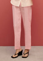 Pantalon De Costume Lin - Light Pink