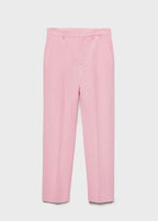 Pantalon De Costume Lin - Light Pink
