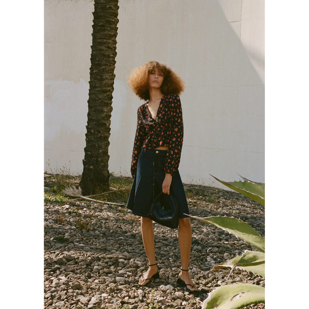 Blusa con gemas - Negro