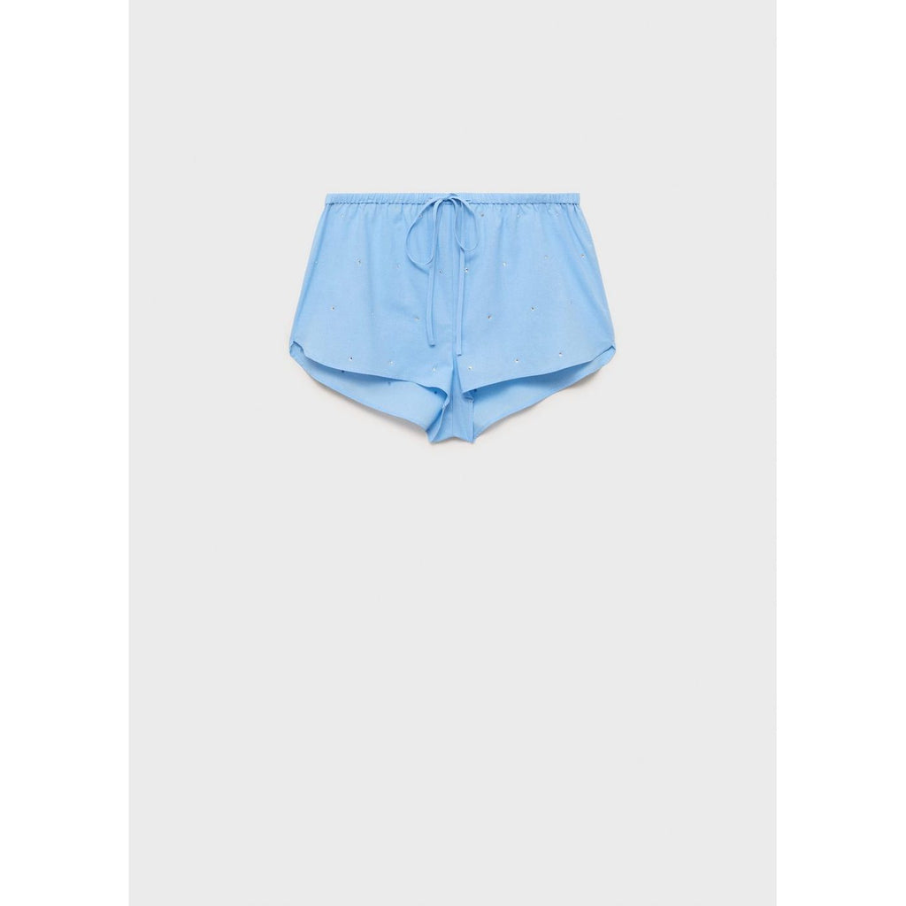 Rhinestone Shorts - Turquoise