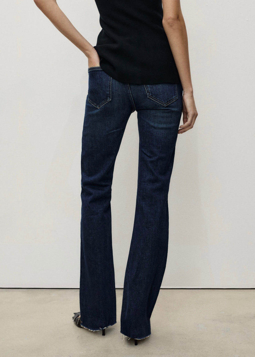 Jean Fiona Flare Taille Normale - Dark Blue