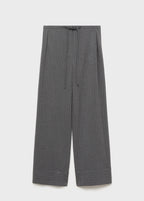 Pantalon Droit Fines Rayures - Grey