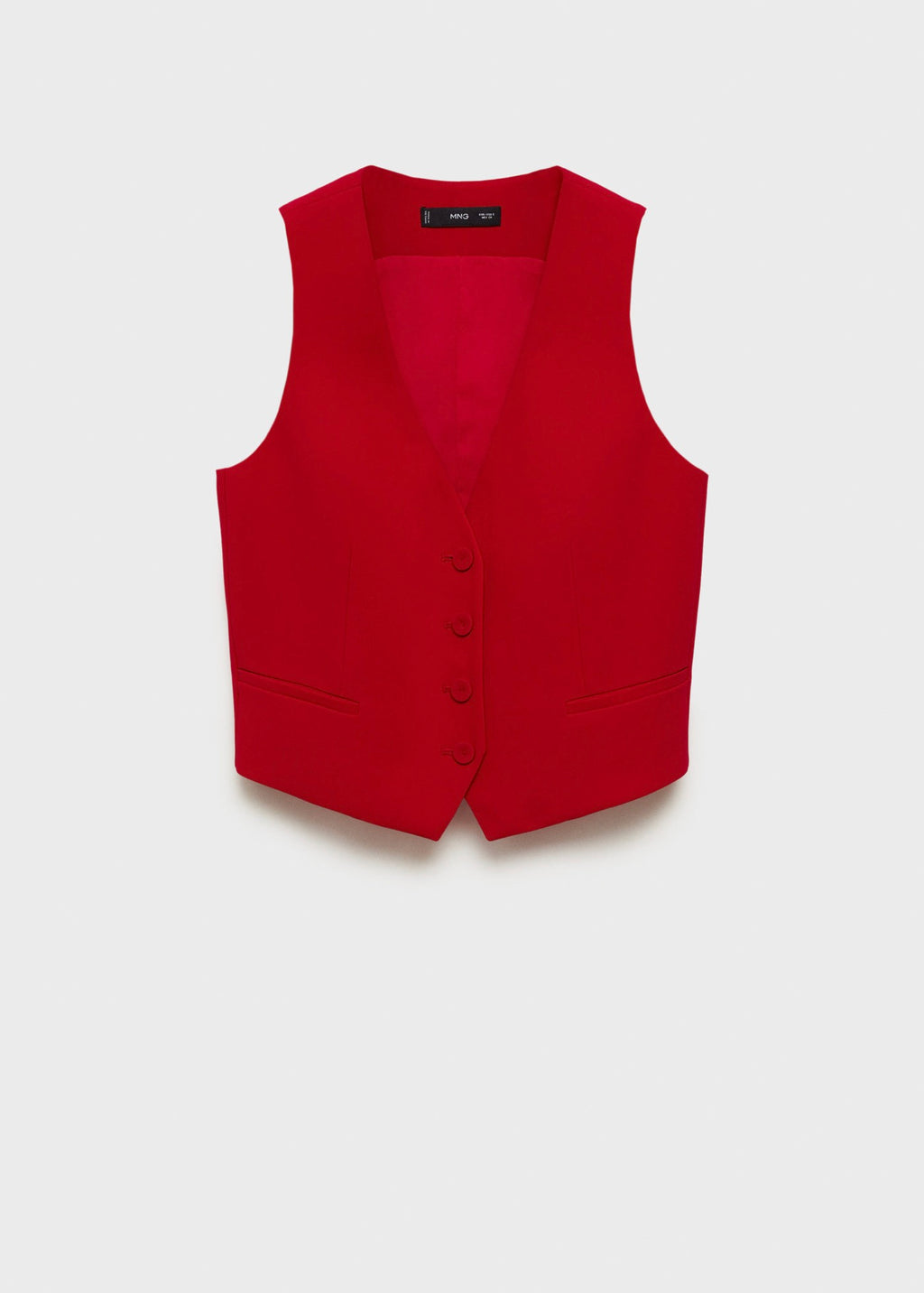 Gilet Costume Boutons - Red