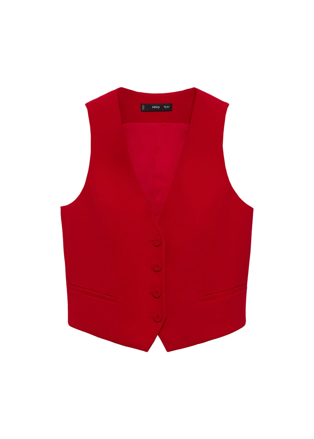 Gilet Costume Boutons - Red