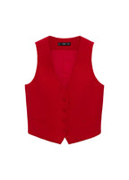Gilet Costume Boutons - Red