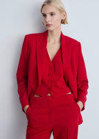 Gilet Costume Boutons - Red