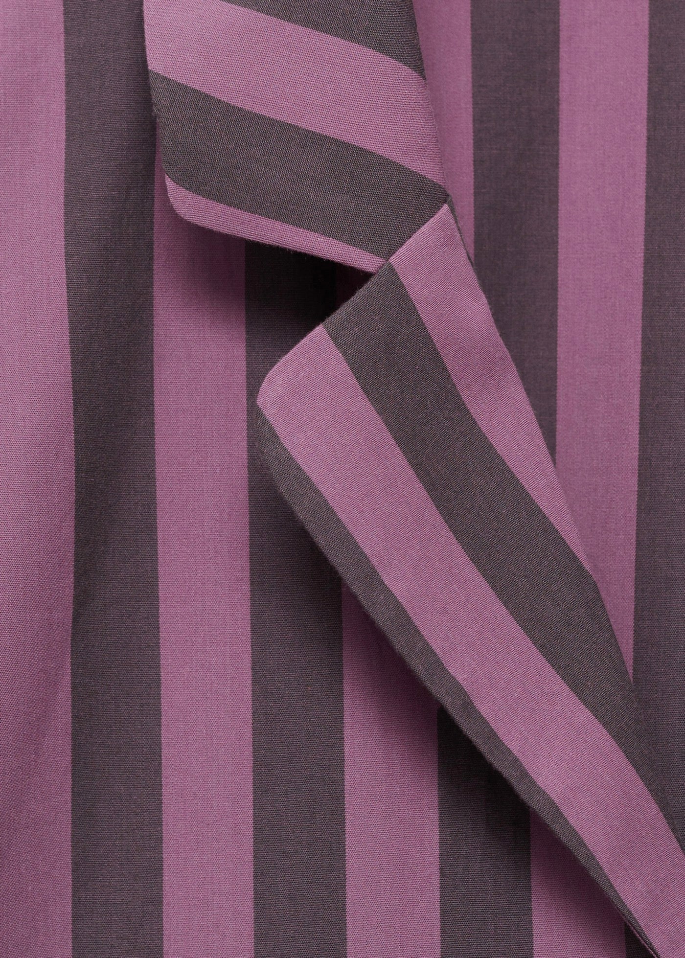 Chemise Longue Rayures Tissu Bicolore