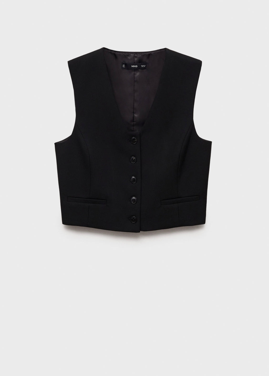 Gilet Costume Crop - Black
