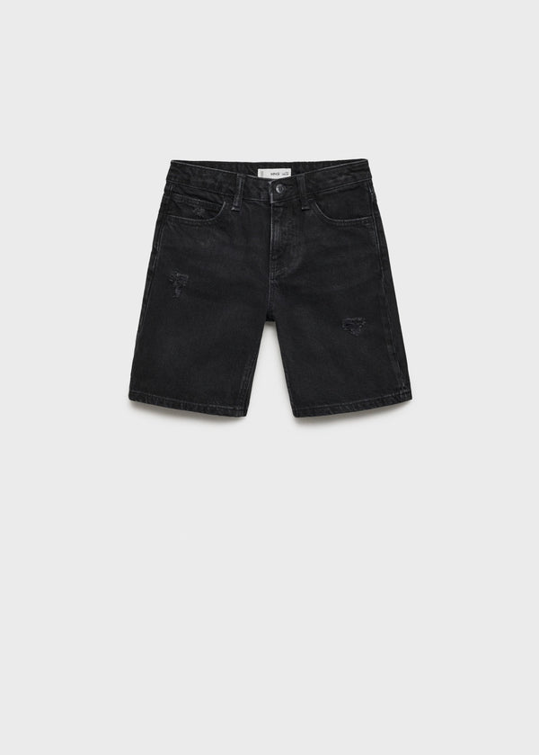 Bermuda Martin Denim Noir - Garçon