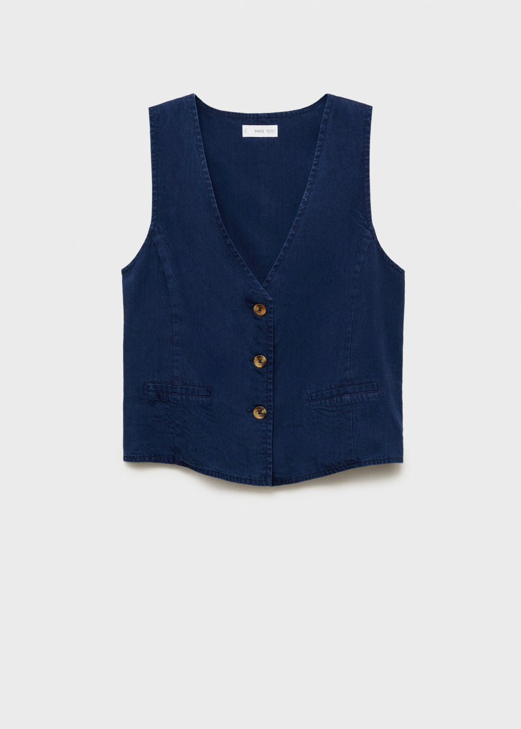 Gilet Lyocell Effet Denim