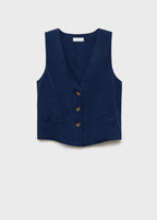 Gilet Lyocell Effet Denim
