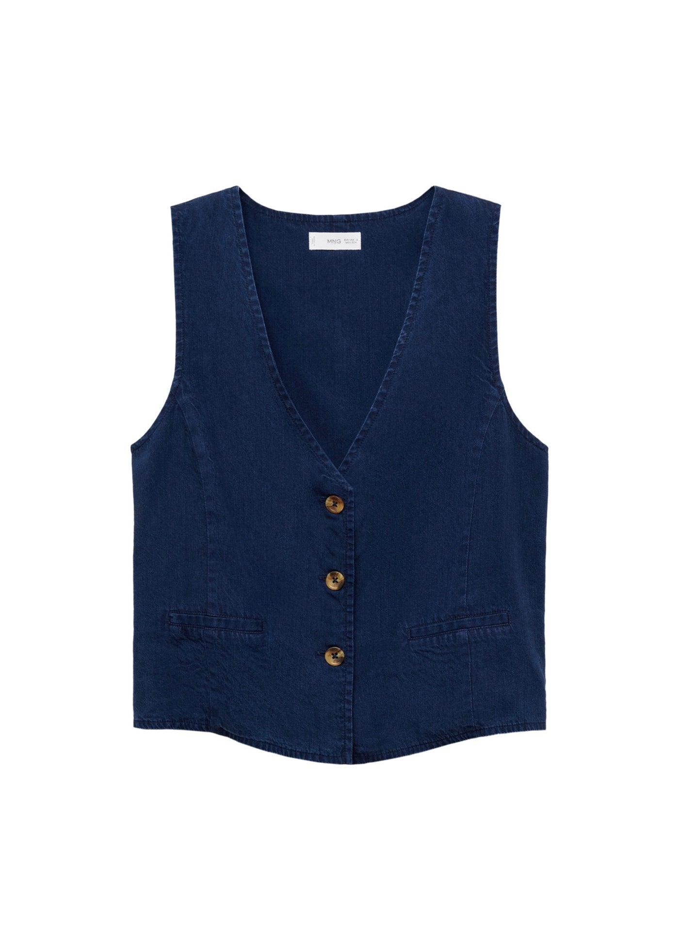 Gilet Lyocell Effet Denim