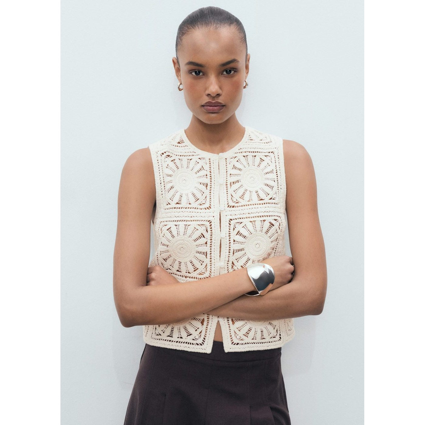 Gilet Maille Crochet