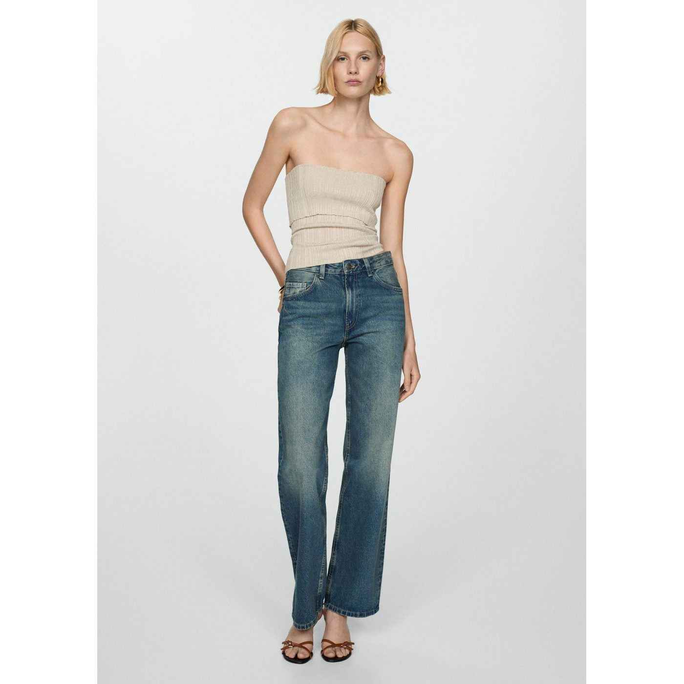 Paulina Top - Light Grey/Pastel