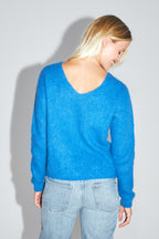 The Romy Baby Alpaca Royal Blue Knit Made in Italy